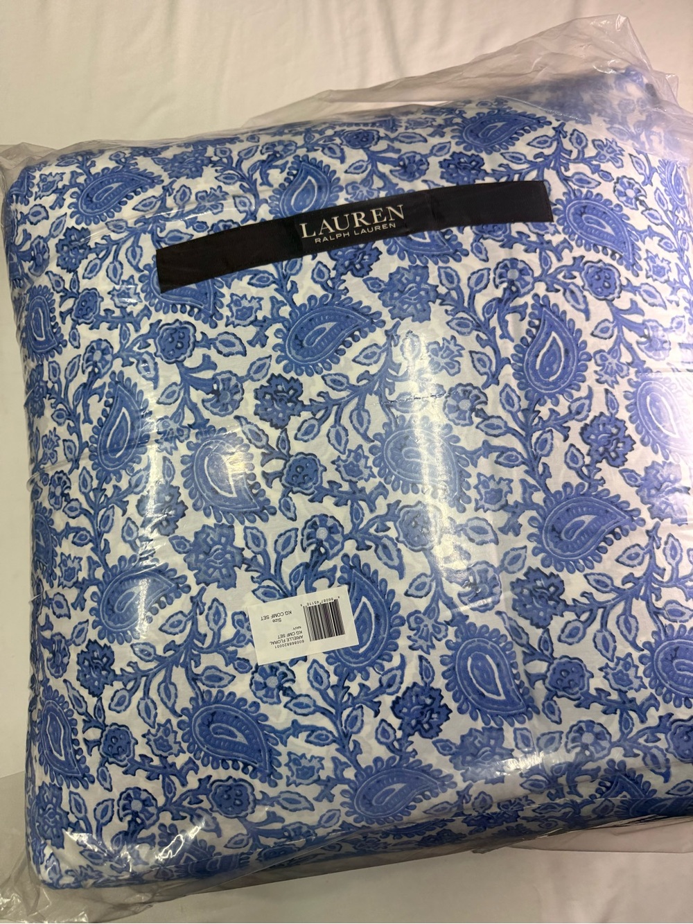 Ralph Lauren Arielle Floral King Size Comforter Set Blue